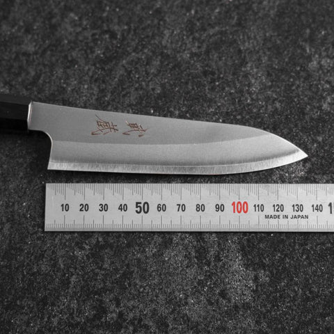 Petty Silver Steel #3 Kasumi Buffalo Walnut Handle 135mm