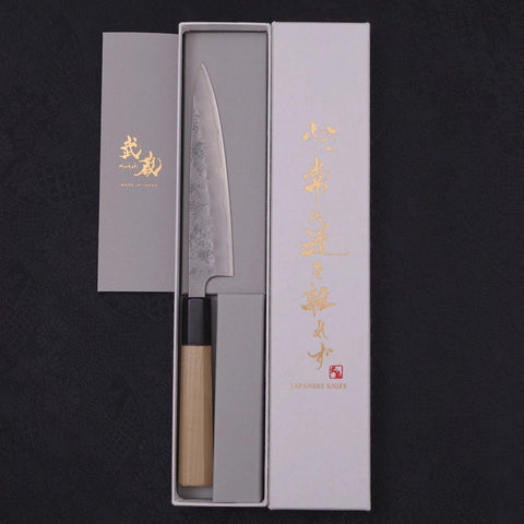 Petty Silver Steel #3 Nashiji Buffalo Magnolia Handle 135mm