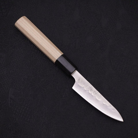 Petty Silver Steel #3 Nashiji Buffalo Magnolia Handle 80mm