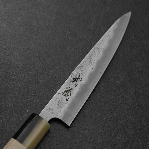 Petty Silver Steel #3 Nashiji Double Buffalo Capped Magnolia Handle 135mm