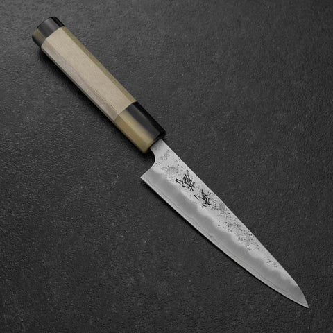 Petty Silver Steel #3 Nashiji Double Buffalo Capped Magnolia Handle 135mm