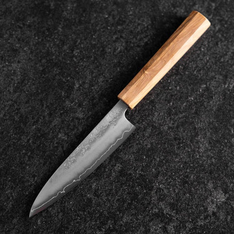 Petty Silver Steel #3 Nashiji Olive Handle 130mm