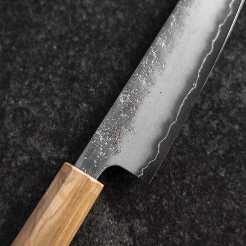 Petty Silver Steel #3 Nashiji Olive Handle 130mm