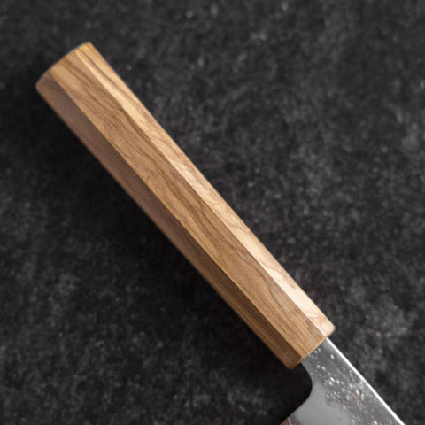 Petty Silver Steel #3 Nashiji Olive Handle 130mm