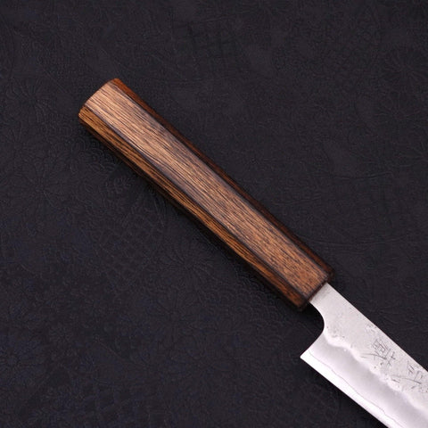 Petty Silver Steel #3 Nashiji Sumi Urushi Handle 135mm