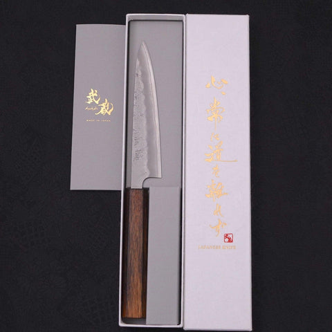 Petty Silver Steel #3 Nashiji Sumi Urushi Handle 135mm