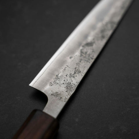 Petty Silver Steel #3 Nashiji Sumi Urushi Handle 150mm