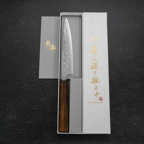 Petty Silver Steel #3 Nashiji Sumi Urushi Handle 150mm