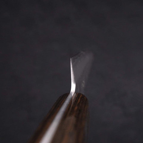 Petty Silver Steel #3 Nashiji Western Brown Handle 135mm
