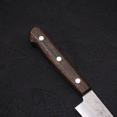 Petty Silver Steel #3 Nashiji Western Brown Handle 135mm