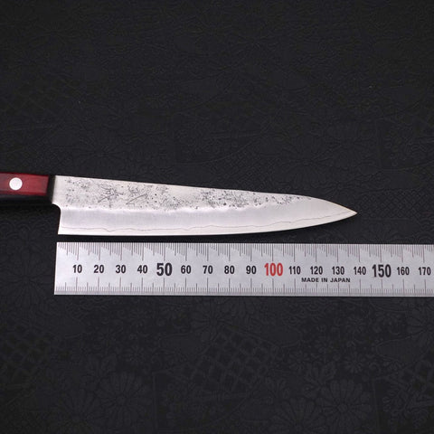 Petty Silver Steel #3 Nashiji Western Red Handle 135mm