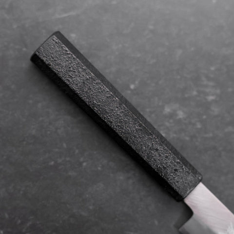 Petty Silver Steel #3 Polished Black Ishime Urushi Handle 110mm
