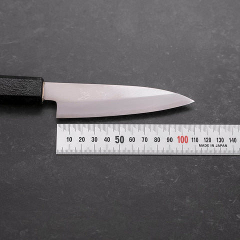 Petty Silver Steel #3 Polished Black Ishime Urushi Handle 110mm