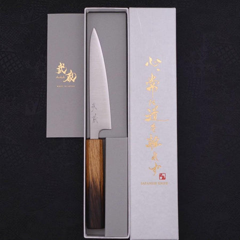 Petty Silver Steel #3 Polished Yaki Urushi Handle 135mm