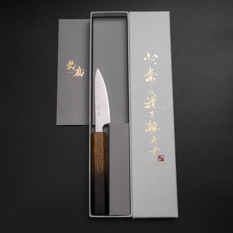 Petty Silver Steel #3 Polished Yaki Urushi Handle 80mm