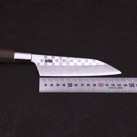 Petty Silver Steel #3 Walnut Ichimatsu Handle 135mm