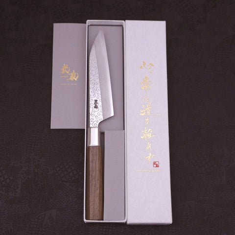 Petty Silver Steel #3 Walnut Karakusa Handle 135mm