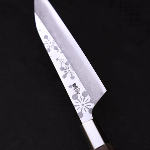 Petty Silver Steel #3 Walnut Kazabana Handle 135mm
