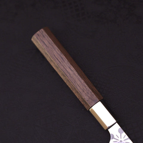 Petty Silver Steel #3 Walnut Kazabana Handle 135mm