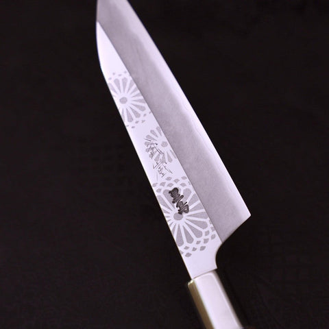 Petty Silver Steel #3 Kiku Manico Noce 135mm