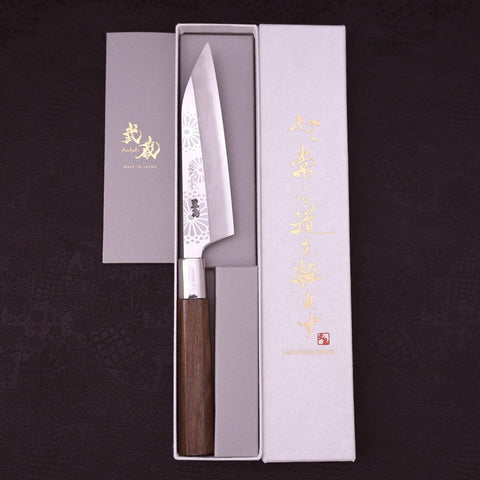 Petty Silver Steel #3 Kiku Manico Noce 135mm