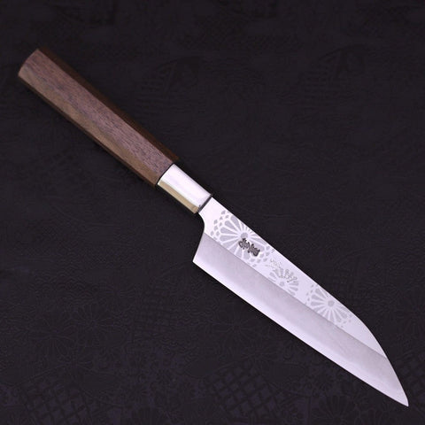 Petty Silver Steel #3 Kiku Manico Noce 135mm