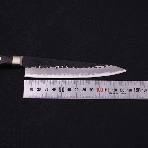 Petty Stainless Clad Blue Super Kurouchi Tsuchime Western Handle 150mm