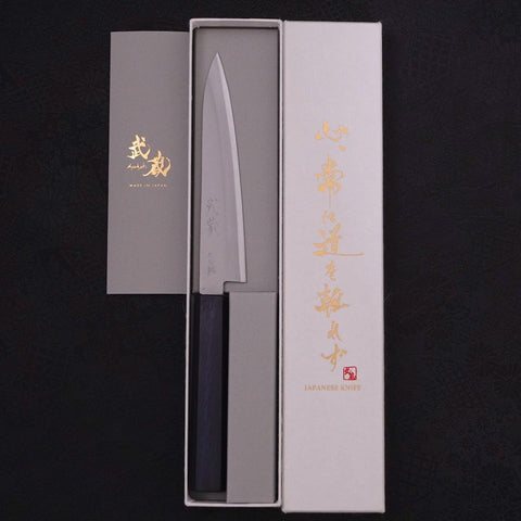Petty Stainless Clad Blue Super Polished Dark Blue Handle 145mm
