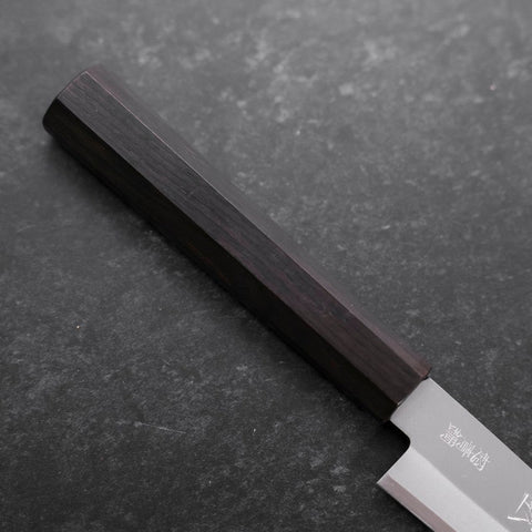 Petty Stainless Clad Blue Super Polished Ebony Handle 145mm