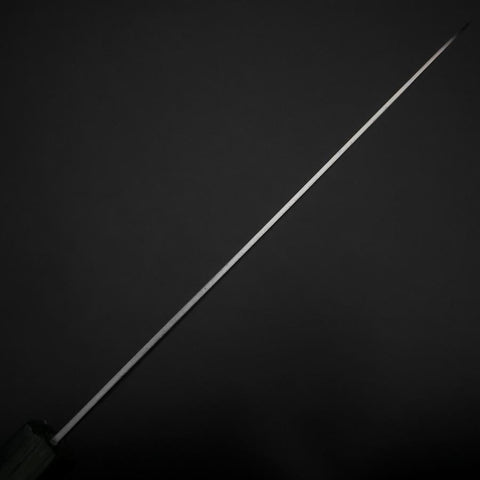 Petty Stainless Clad White Steel #1 Polished Green Urushi Handle 150mm