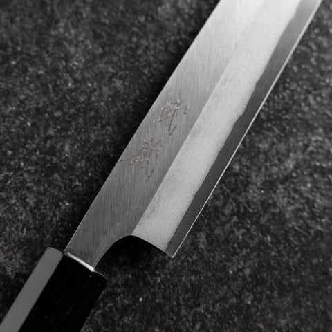 Petty Stainless Clad White Steel #2 Polished Buffalo Ebony Handle 170mm