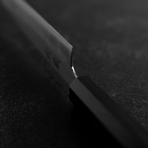 Petty Stainless Clad White Steel #2 Polished Buffalo Ebony Handle 170mm