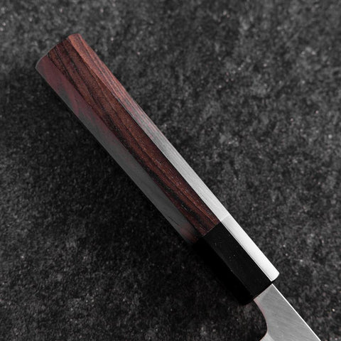 Petty Stainless Clad White Steel #2 Polished Buffalo Ebony Handle 170mm
