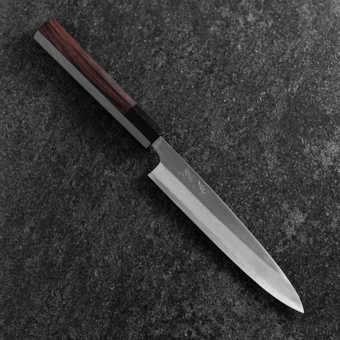 Petty Stainless Clad White Steel #2 Polished Buffalo Ebony Handle 170mm