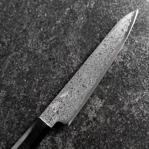 Petty VG-10 Damascus Buffalo Ebony Handle 150mm