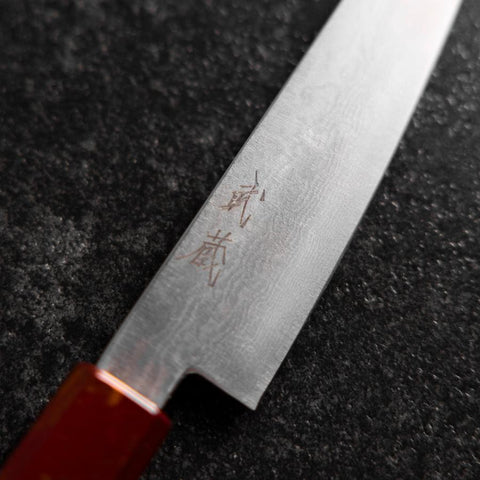 Petty VG-10 Damascus Yamanaka Red Urushi Handle 135mm