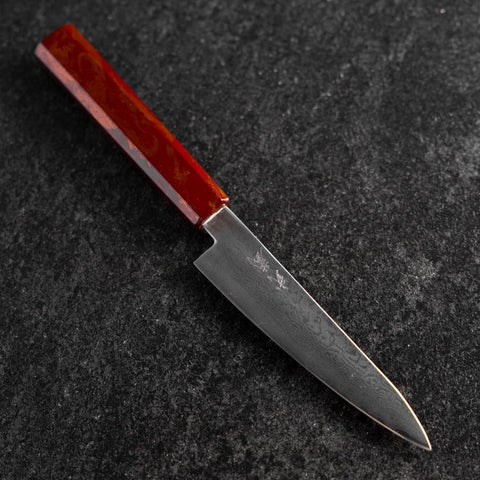 Petty VG-10 Damascus Yamanaka Red Urushi Handle 135mm