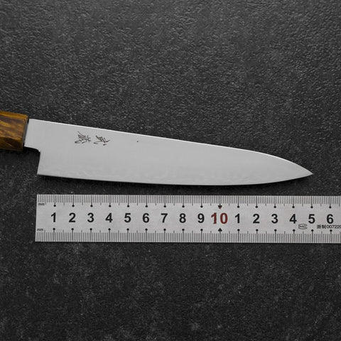 Petty VG-10 Damascus Yellow-Brown Birch Handle 150mm