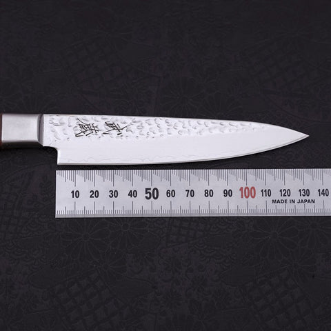 Petty VG-10 Mirror Tsuchime Damascus Mahogany Handle 135mm
