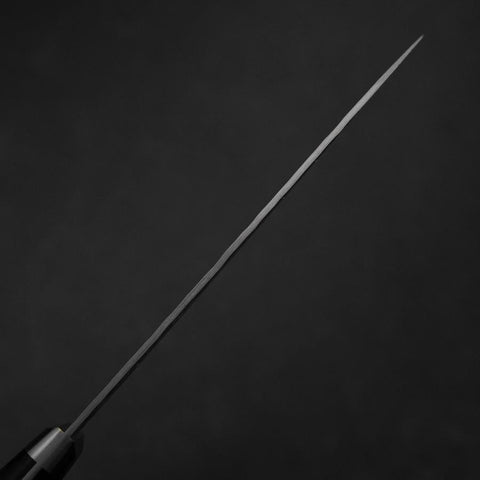 Petty VG-10 Mirror Tsuchime Damascus Western Black Handle 135mm