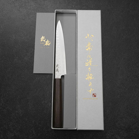 Petty VG-10 Tsuchime Damascus Ashwood Handle 150mm