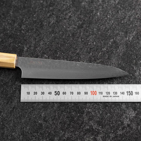 Petty VG-10 Tsuchime Damascus Olive Handle 150mm