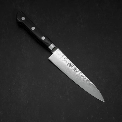 Petty VG-10 Tsuchime Damascus Western-Blue Handle 135mm
