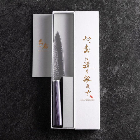 Petty VG-10 Tsuchime Oval Purple Handle 120mm