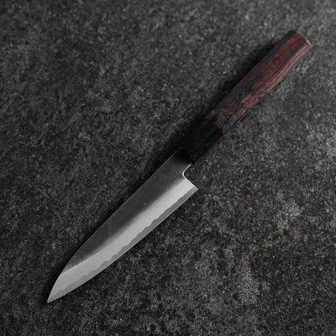 Petty White Steel #2 Kurouchi Buffalo Ebony Handle 130mm