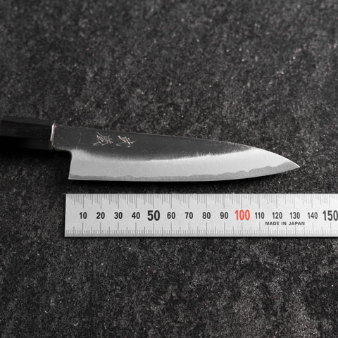 Petty White Steel #2 Kurouchi Buffalo Ebony Handle 130mm