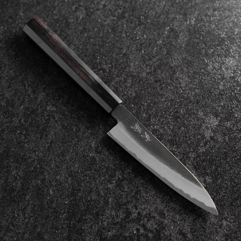 Petty White Steel #2 Kurouchi Buffalo Ebony Handle 130mm