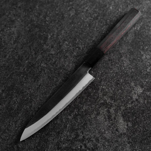 Petty White Steel #2 Kurouchi Buffalo Ebony Handle 160mm