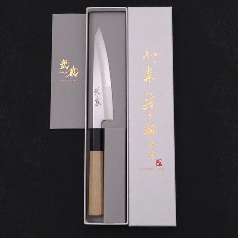 Petty White Steel #1 Polished Buffalo Magnolia Handle 135mm