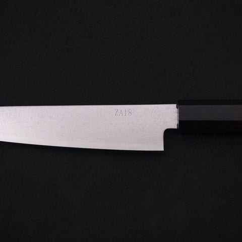 Petty ZA-18 Damascus Buffalo Ebony Handle 150mm